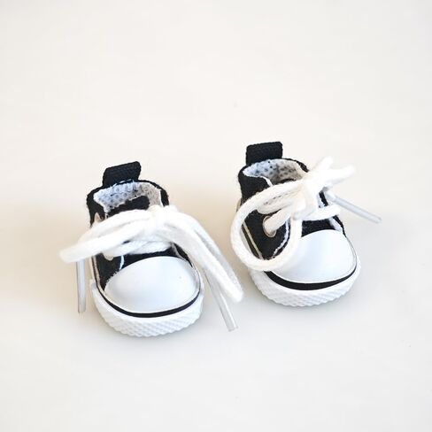 Ciunra Cute 6.7in(17cm) Doll Shoes for LUBUBU, 1 Pair of Premium Clog Shoes with Cute Decoratives, White Oil Painting Exterior Vibrant Purple Interior in Kuwait