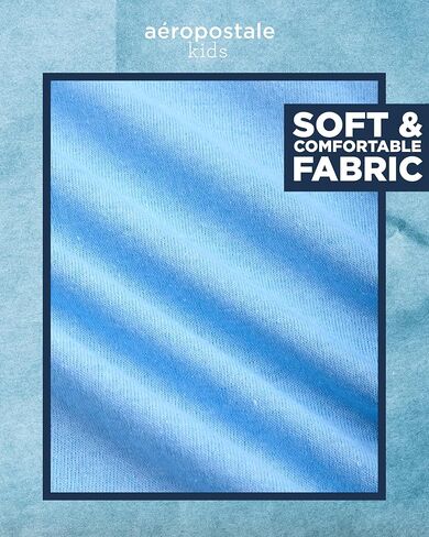 تي شيرت للأولاد من AEROPOSTALE - قميص قطني للأطفال بأكمام قصيرة - تي شيرت كلاسيكي برسومات بياقة دائرية للأولاد (4-16) in Kuwait