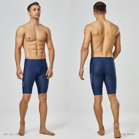 Onvous Swim Jammers for Men | Men's Athletic Swimwear Jammer | Mens Jammer for Swimming | Mens Swim Jammers Size 28-38 in Saudi Arabia