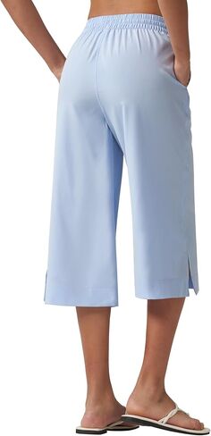 Willit Women's Swim Capris Pants Wide Leg Beach Board السباحة السباحة السريعة الجافة خفيفة الوزن UPF50+ in Kuwait