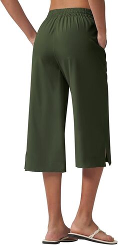 Willit Women's Swim Capris Pants Wide Leg Beach Board السباحة السباحة السريعة الجافة خفيفة الوزن UPF50+ in Kuwait