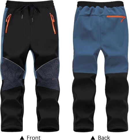 Kids Pants Quick Dry Hiking Outdoor Lightweight Uniform Pants for Boys Girls Joggers with 3 Zipper Pockets in Saudi Arabia