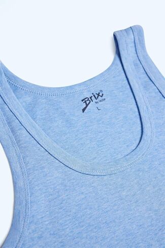 Brix Men's Tank Top Undershirts - 100% Cotton Multipack Tagless Shirts. in Saudi Arabia