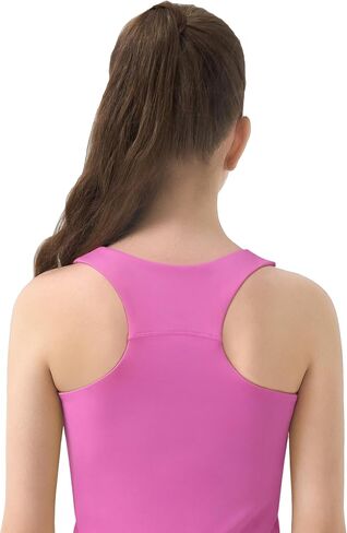 JOCMIC Girls Tank Tops Athletic Shirts Double-Lined Racerback Workout Tops High Elasticity for Gymnastics Yoga in Saudi Arabia