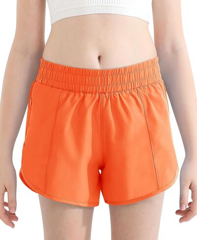 شورتات رياضية Documo Girl مع جيوب Zipper Zipper Quaret in Kuwait
