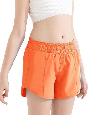 شورتات رياضية Documo Girl مع جيوب Zipper Zipper Quaret in Kuwait