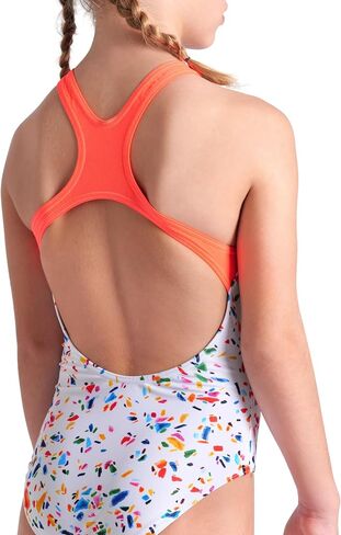 ARENA Girls Performance Confetti Swim Pro Back Athletic One Piece Swimsuit in Kuwait