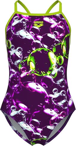 ARENA Girls Feel Soap Bubbles Light Drop Back Athletic One Piece Swimsuit in Kuwait