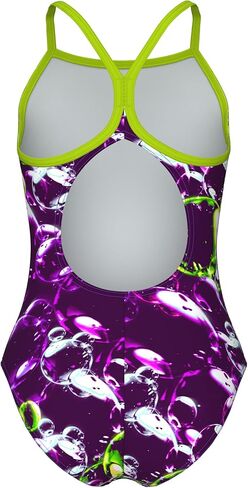 ARENA Girls Feel Soap Bubbles Light Drop Back Athletic One Piece Swimsuit in Kuwait