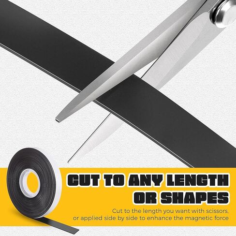 Magnetic Tape with Adhesive Backing 2 Inch Wide - Thick 60 mil Magnet Tape Roll to Make Sticky Magnet Strips, Strong Squares, Dots, Flexible Sheets, Cutting Own Fridge Magnets, Crafts in Kuwait