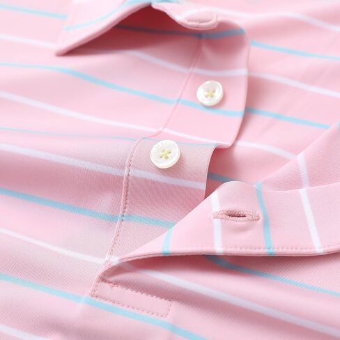 M Maelreg Boys Polo Shirt Shirt Shirt Sleeve Performance Moisture Wicking Dry Fit Fit Drical Dranged Scall in Kuwait