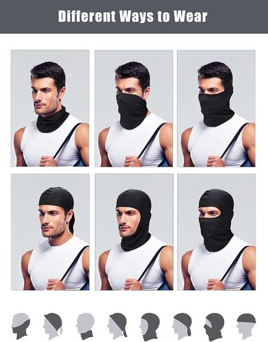 9 قطع قناع التزلج للرجال Balaclava Face Mask Mask Summer Face Mask Balaclava قناع الوجه الكامل in Kuwait