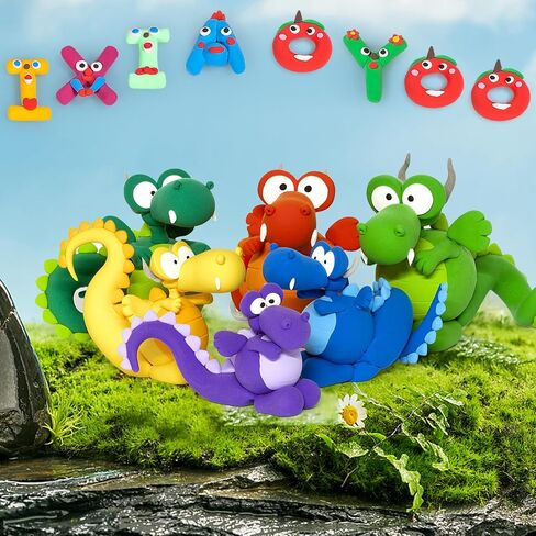 Air Dry Clay 104 Colors, Modeling Clay for Kids, DIY Model Magic Clay, Soft and Non-Sticky, Colorful Clay Starter kit with Accessories and Tools, Great Arts & Crafts Gift for Girls Boys Kids. in Kuwait