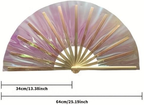 Boots on the Ground Fan - DANENT PVC Holographic Film Fan - تصميم جريء وأنيق للمهرجانات والحفلات والعروض (الدولار) in Kuwait