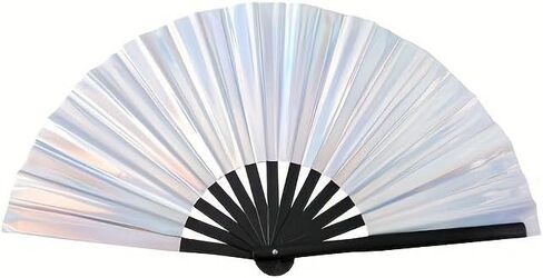 Boots on the Ground Fan - DANENT PVC Holographic Film Fan - تصميم جريء وأنيق للمهرجانات والحفلات والعروض (الدولار) in Kuwait