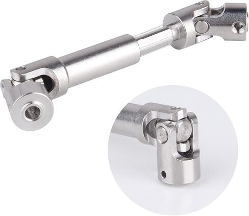 Stainless Steel Driveshaft Heavy-Duty Universal Joint Drive Shaft 66-88mm for 1/18 RC Rock Crawler Axial UTB18 Capra Unlimited Trail Buggy Upgrade Parts Replacements(Front) in Kuwait