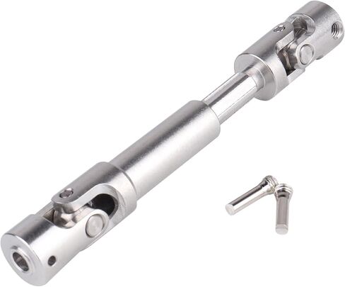 Stainless Steel Driveshaft Heavy-Duty Universal Joint Drive Shaft 66-88mm for 1/18 RC Rock Crawler Axial UTB18 Capra Unlimited Trail Buggy Upgrade Parts Replacements(Front) in Kuwait