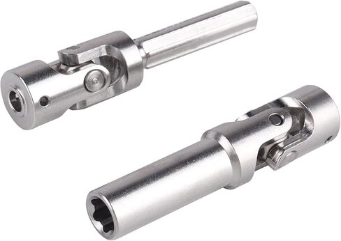 Stainless Steel Driveshaft Heavy-Duty Universal Joint Drive Shaft 66-88mm for 1/18 RC Rock Crawler Axial UTB18 Capra Unlimited Trail Buggy Upgrade Parts Replacements(Front) in Kuwait