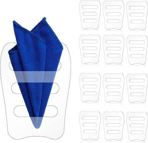 Blosssound Clear Invisible Pocket Square حامل للرجال السود جيب مربع إكسسوارات التكس للرجال سترات in Kuwait
