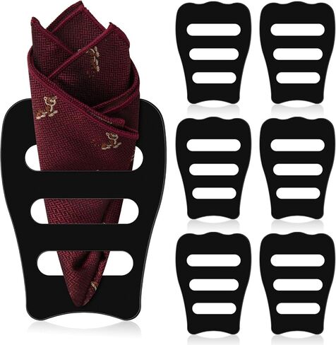 Blosssound Clear Invisible Pocket Square حامل للرجال السود جيب مربع إكسسوارات التكس للرجال سترات in Kuwait