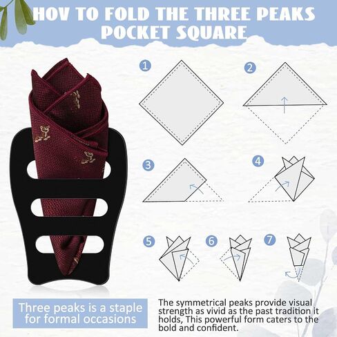 Blosssound Clear Invisible Pocket Square حامل للرجال السود جيب مربع إكسسوارات التكس للرجال سترات in Kuwait