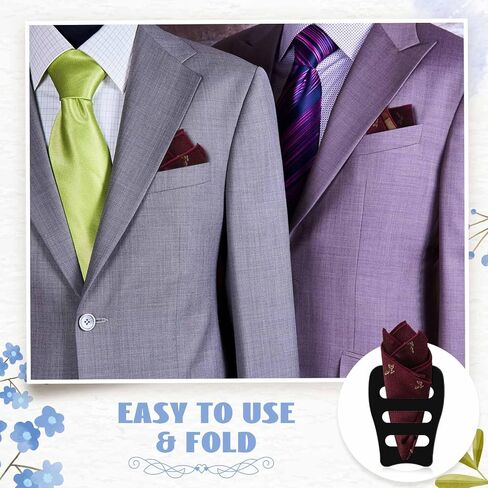Blosssound Clear Invisible Pocket Square حامل للرجال السود جيب مربع إكسسوارات التكس للرجال سترات in Kuwait