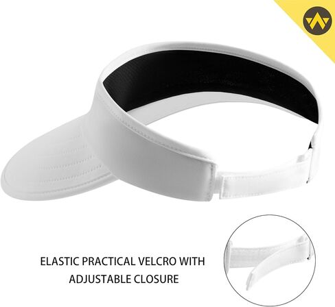 WANDER Sun Visor Hats for Women Wide Brim UV Protection Adjustable Large Golf Beach Cap Packable Travel Sport Visor in Saudi Arabia