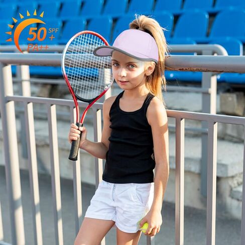 Girls Criss Cross Ponytail Baseball Cap Reflective Quick Dry Hat Kids Cooling Mesh Outdoor Sports Hat for Age 3-12 in Saudi Arabia