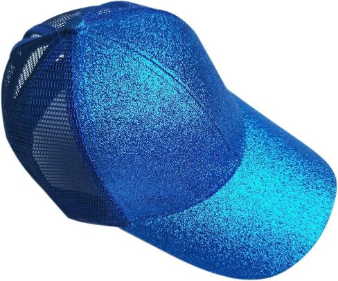 Ponycap Messy High Bun Ponytail Hat Adjustable Glitter Mesh Trucker Hat Baseball Hat in Kuwait