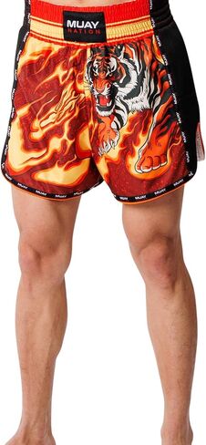 Muay Thai Shorts for Men Women Kick Slim Cut MMA Boxing Shorts Training Kickboxing Clothing Martial Arts Trunks in Saudi Arabia