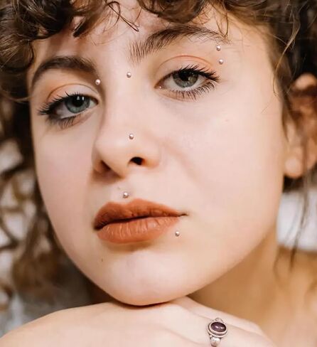 MODRSA Fake Nose Stud Fake Nose Ring Stud Fake Nose Piercing Fake Lip Ring Fake Earrings Stud Silver Gold Fake Cartilage Helix Earring Clip on Earring Hoop Fake Eyebrow Ring Fake Bridge Piercing in Saudi Arabia