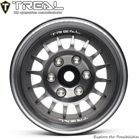 TREAL 1.9 Beadlock Wheel Rims Highti Multi Multi CLNC 1.9 بوصة (4p) لـ 1:10 RC Crawler TRX -4 SCX10 III SCX10 PRO SCX10 II -type n (البرونز) in Kuwait