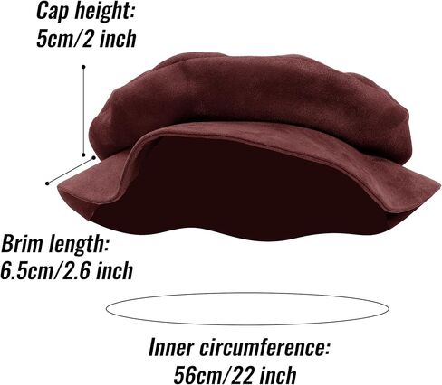 Procos Renaissance Tudor قبعات القبعات المسطحة للنساء القبعات القبعات الفرنسية رسام Cap Classic Costume Men Median in Saudi Arabia