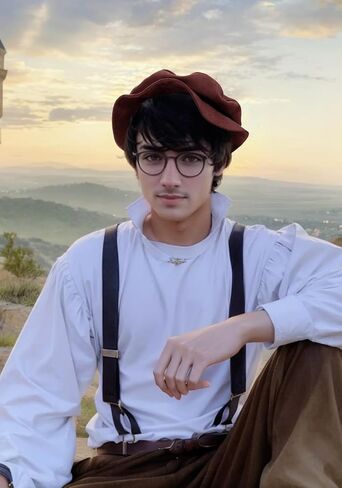 Procos Renaissance Tudor قبعات القبعات المسطحة للنساء القبعات القبعات الفرنسية رسام Cap Classic Costume Men Median in Saudi Arabia