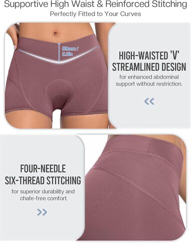 BERGRISAR Women's Cycling Underwear 4D Padded Bike Shorts Biking Bicycle Undershorts Mountain Bike Undershorts in Kuwait