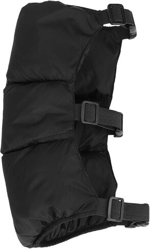 1 Pair Winter Cycling Knee Pads Fleece Lined Knee Warmers Cold-Proof Skiing Knee Wraps Adjustable Outdoor Knee Braces Unisex Waterproof Thickened Knee Warmers for Extreme Cold in Saudi Arabia