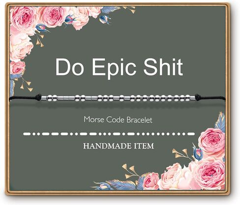 ASELFAD Morse Code Bracelets for Women, Funny Birthday Gifts, Best Friend Friendship Gifts in Kuwait