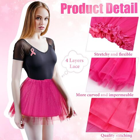 Jiuguva 12pcs مرنة 4 Tulle Tulle Tutu Skirt Halloween Tutus for Women Ballet Come Fluffy Fairy Ballerina in Kuwait
