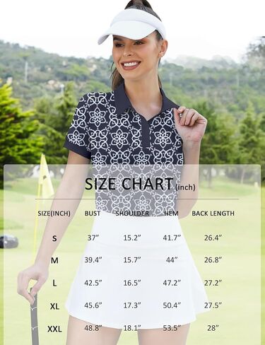 Lomon Womens Golf Polo Dorts Short Sleeve Tops Tops Lightweight Moisture Wicking Tennis Activewear S-XXL in Kuwait
