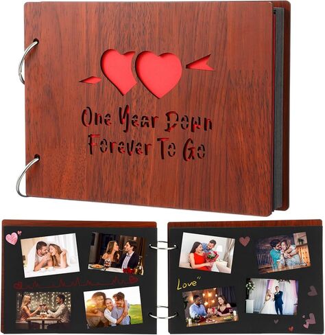 سنة واحدة من سجلات قصاصات السنة الأولى ، ألبوم الصور للأزواج المصنوعة يدويًا DIY One Year Memory Notebook Photo Family Photo Form in Kuwait