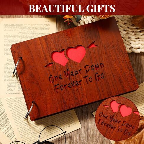 سنة واحدة من سجلات قصاصات السنة الأولى ، ألبوم الصور للأزواج المصنوعة يدويًا DIY One Year Memory Notebook Photo Family Photo Form in Kuwait