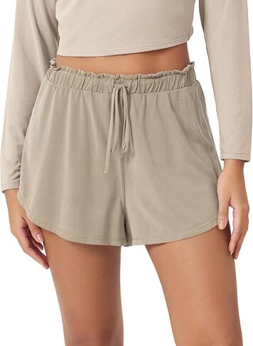 ODODOS Modal Soft Lounge Shorts for Women Drawstring High Waist Casual Sleepwear Lightweight Cozy Pajama Bottom in Saudi Arabia