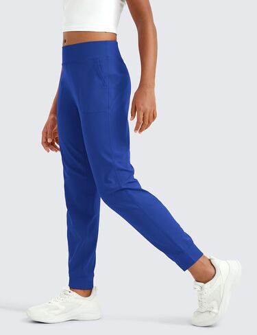 CRZ YOGA Butterlift Girls Joggers with Pockets - Athletic Active Casual Lounge Running Pants for Kids Teen Soft in Saudi Arabia