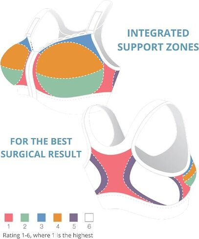 Alice Post Surgery Compression Bra w/Adjustable Straps | Post Surgical Bra Front Closure in Saudi Arabia