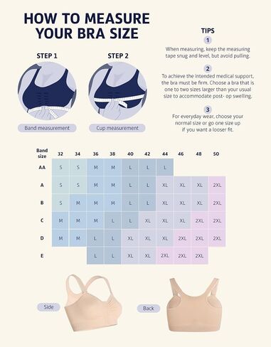 Alice Post Surgery Compression Bra w/Adjustable Straps | Post Surgical Bra Front Closure in Saudi Arabia
