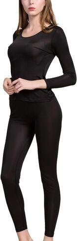 Grenasasilk Womens الحرير الطويل ملعب ملعب داخلي طويل Johns الحرير الحرير الحراري يضع طبقة قاعدة الطقس البارد طبقة قاعدة الطقس البارد in Kuwait