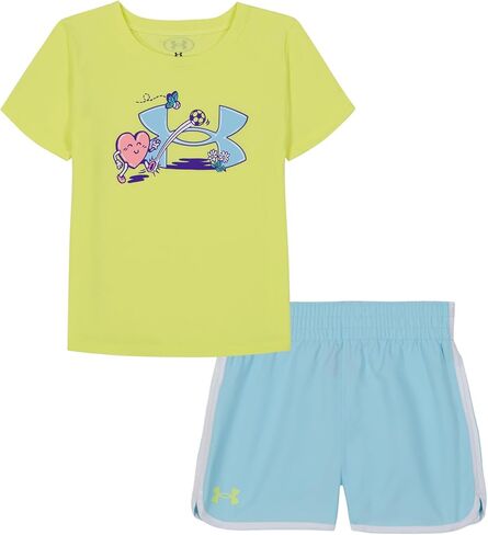 Under Armour girls Short Sleeve Tee & Short Set in Saudi Arabia