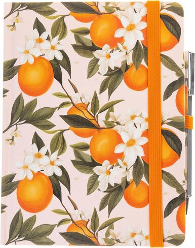 Graphique Hortensia Journal Plus Pen Luxe Collection ، دفتر Notes Hardcover للمذكرات للكتابة ، نقش رقائق الفضة ، 160 صفحة ، 6 "× 8" in Kuwait