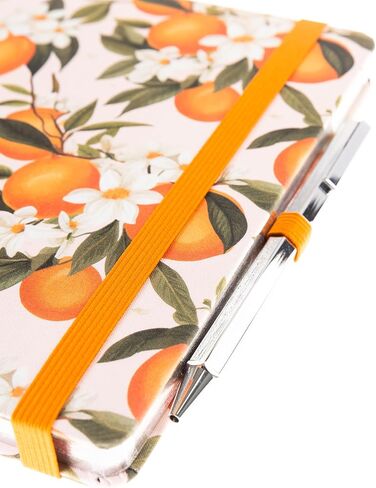 Graphique Hortensia Journal Plus Pen Luxe Collection ، دفتر Notes Hardcover للمذكرات للكتابة ، نقش رقائق الفضة ، 160 صفحة ، 6 "× 8" in Kuwait