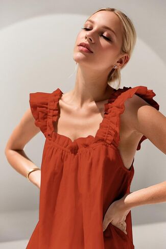 Kfubuo Womens Pajamas Set 2 قطعة كشكش PJ أعلى دبابة وسروال سراويل النوم مجموعة الزفاف بيجاما للنساء in Kuwait